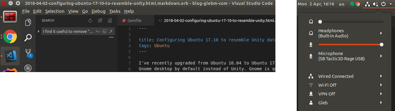 Ubuntu17 like unity